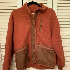 Madewell (Re)sourced Sherpa Snap-Front Jacket